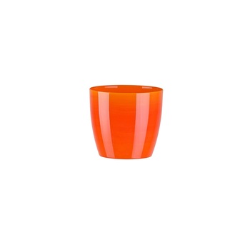 Ghiveci Aga Marmur diametru 12cm, portocaliu marmorat Ghiveci Aga Marmur diametru 12cm, portocaliu marmorat