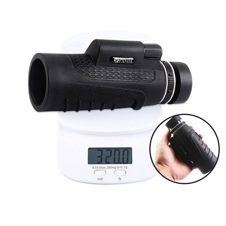 Телескоп монокуляр Panda, 40x60, водоустойчив, ротационен, черен