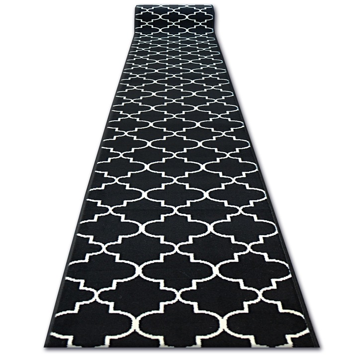 Traversa BCF BASE 3770, Dywany luszczow, 90 cm, Polipropilena, Negru