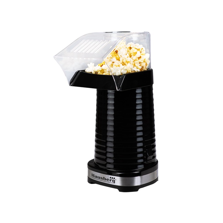 Aparat popcorn Hausberg HB900N, 1200 W, Negru