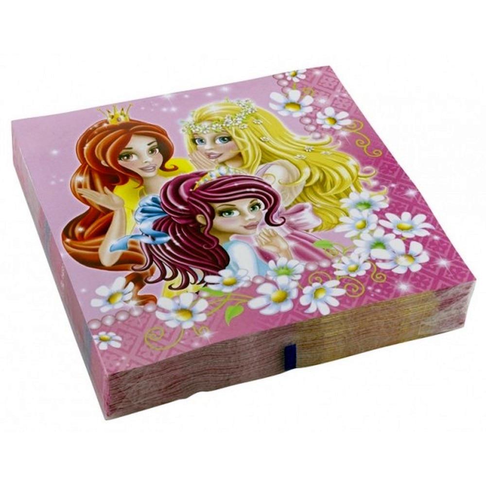 Servetele de masa pentru petrecere copii - Princess, 33 cm, Amscan 552268, Set 20 buc