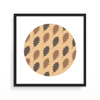 tablou cu rama de lemn neagra frunze maro de fag pattern arta inramata art prints decoratiuni 40 x 40 cm imagen 10_0_
0
