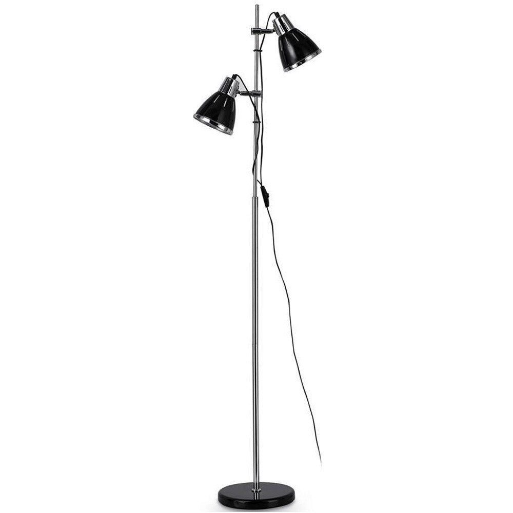 Lampadar ELVIS 001197, Ideal Lux, negru, 2 x 60W E27
