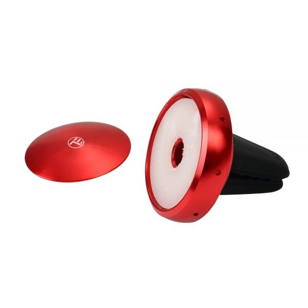 Odorizant auto Tellur CF1, 3 arome, prindere in grila de ventilatie, Rosu