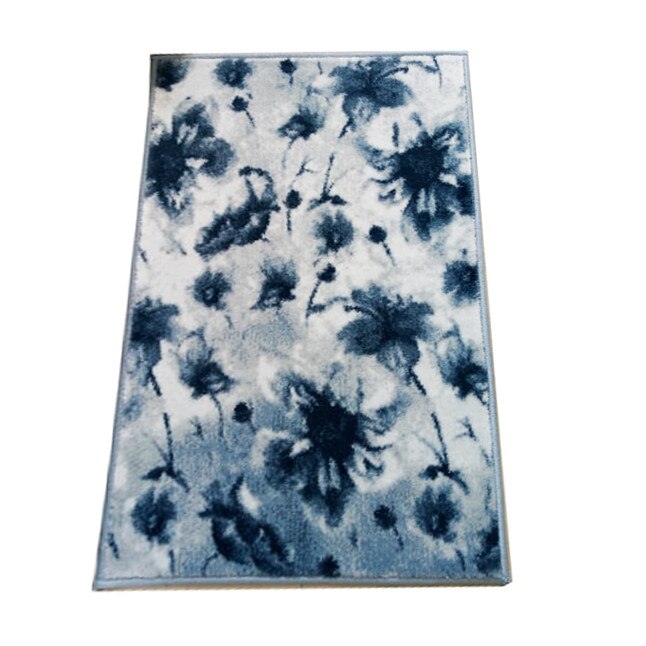 Covor interior Silver 3175, rectangular, 50x80cm, polipropilena heat set, inaltime plus 10 mm, nuferi albastrii