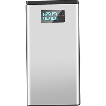 Acumulator extern Joyroom Polymer D-M190, 10000 mAh, USB Type C, Silver Gray Acumulator extern Joyroom Polymer D-M190, 10000 mAh, USB Type C, Silver Gray