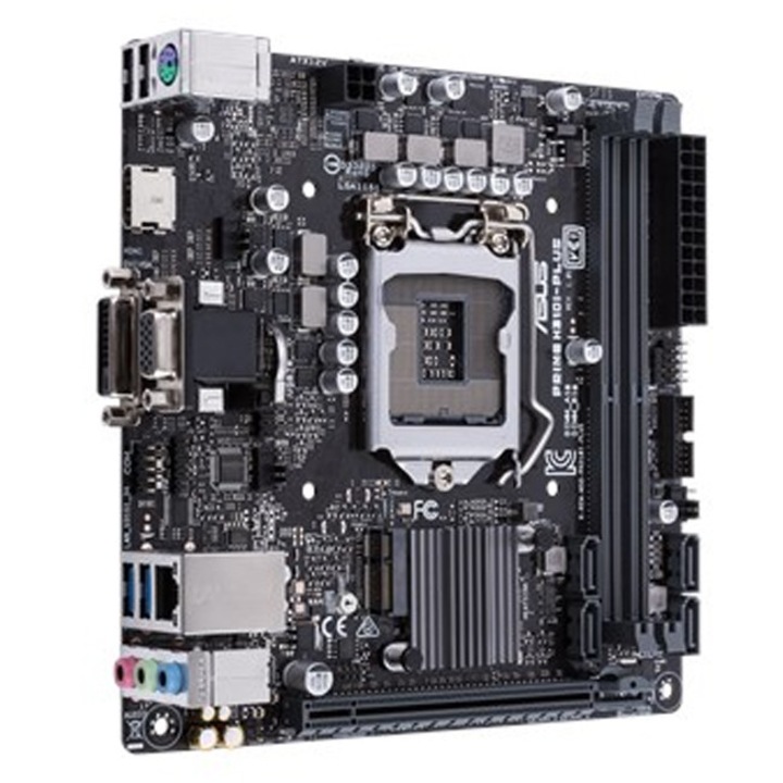 Дънна платка ASUS PRIME H310I-PLUS / CSM, LGA1151, Intel H310, Mini-ITX, 2 x DDR4 DIMM, ASUS PRIME H310I-PLUS / CSM