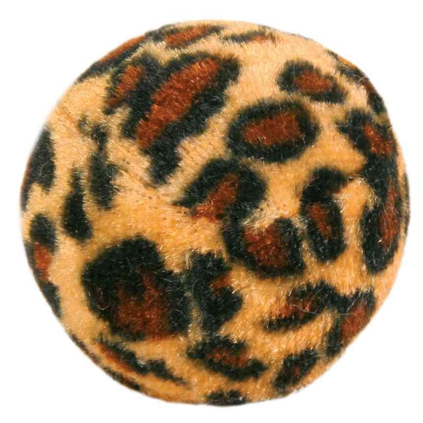 Jucarie Trixie minge cu imprimeu leopard pentru pisici 4 buc X 4 cm 4109