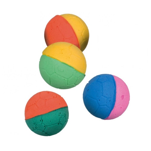 Jucarie Trixie minge moale pentru pisici 4 buc X 4.3 cm 41100
