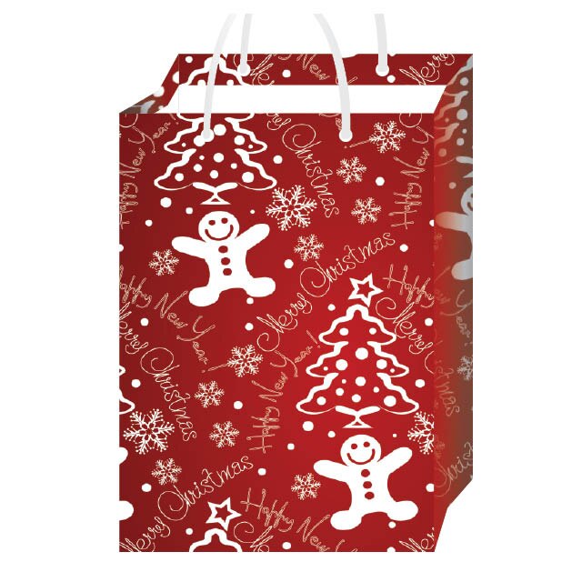 Set 25 Pungi Cadou Red Happy Chris GP027 25X35X8 cm