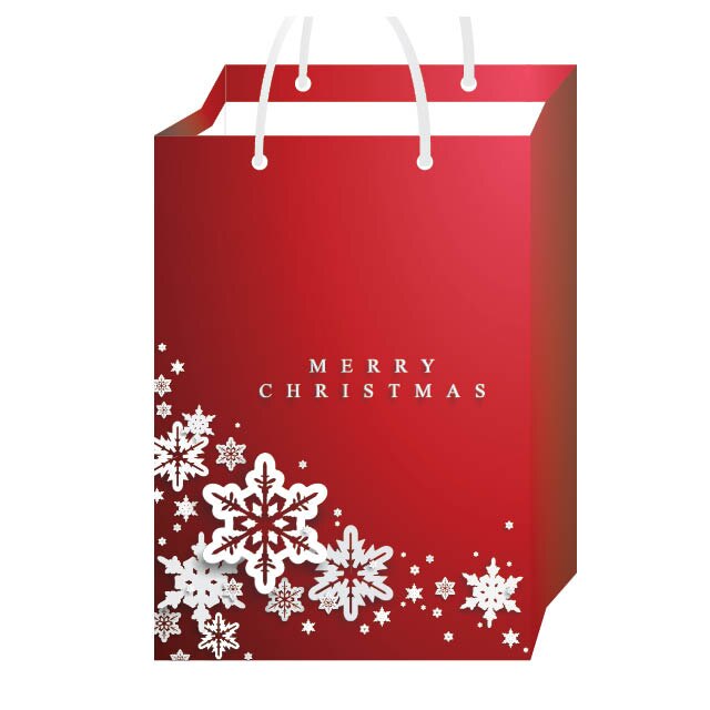 Set 25 Pungi Cadou 3D Red Stars GP019 25X35X8 cm