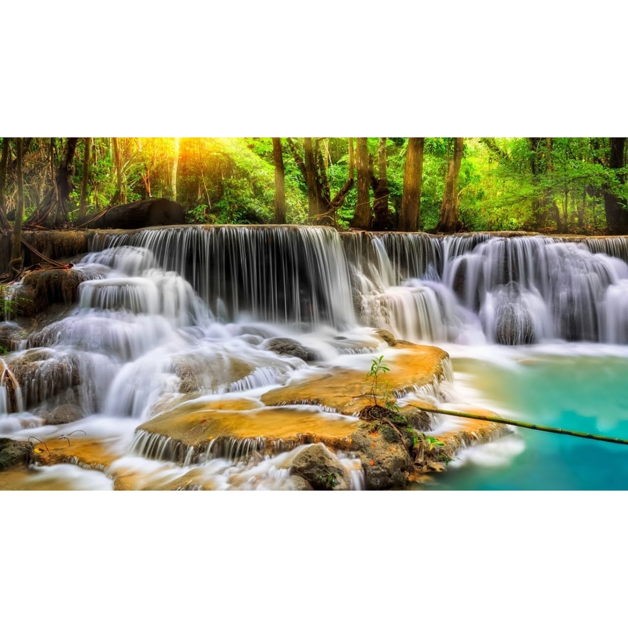 Fototapet Cascada galbena 300 x 200 cm