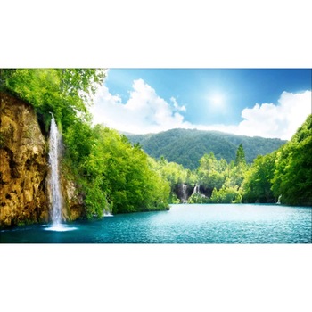 Tablou canvas Cascada sub soare (90 x 60 cm) Tablou canvas Cascada sub soare (90 x 60 cm)