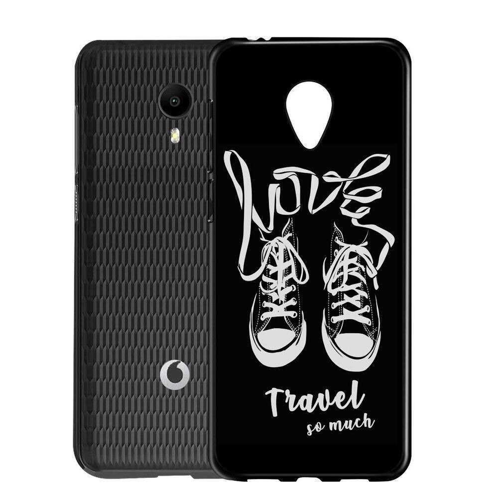 Husa Vodafone Smart N9 Lite - Silicon Matte TPU Love Travel