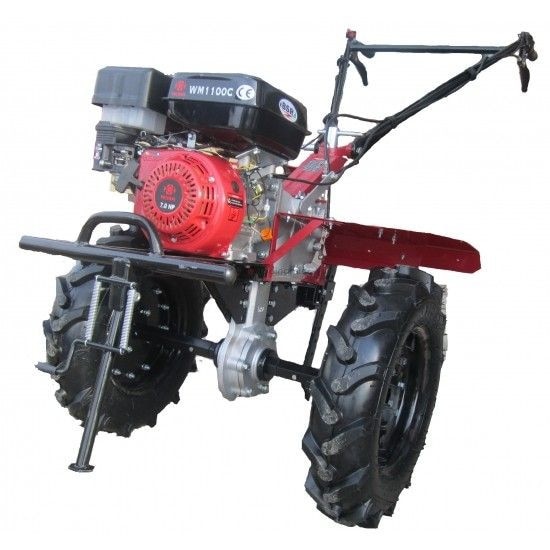 Motocultor WM1100C, 7 CP, 208 cm³, ghidon reglabil, 2 viteze inainte + 1 inapoi, latime lucru maxima 110 cm