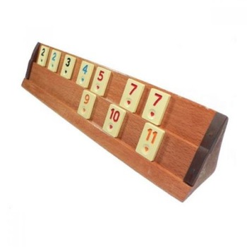Joc de Remi din lemn masiv tip lacuit Rummy Kardesler,marime medie,tabla de 30cm Joc de Remi din lemn masiv tip lacuit Rummy Kardesler,marime medie,tabla de 30cm