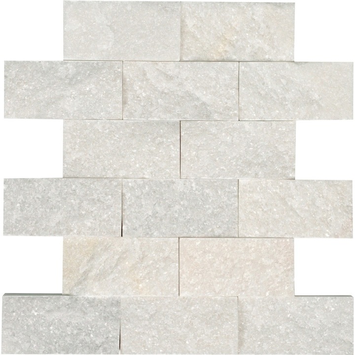 Естествен камък Betas 9053 Crystal white, 24x29 см, Бял