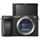 Aparat foto Mirrorless Sony Alpha A6400 B, 24.2 MP, APS-C, Body, E-mount, 4K HDR, 4D Focus, Time-lapse, ISO 100-32000, Negru