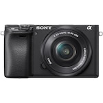 Фотоапарат Mirrorless Sony Alpha A6400 LB, 24.2 MP, APS-C, E-mount, 4K HDR, 4D Focus, Time-lapse, ISO 100-32000, Черен + Обектив SELP1650 16-50 мм