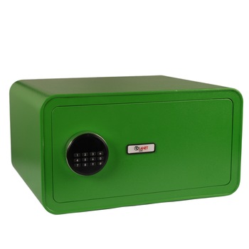 Seif din otel cu inchidere electronica + cheie Planet Safe HT-23ELDV, 230x430x350 mm, verde Seif din otel cu inchidere electronica + cheie Planet Safe HT-23ELDV, 230x430x350 mm, verde
