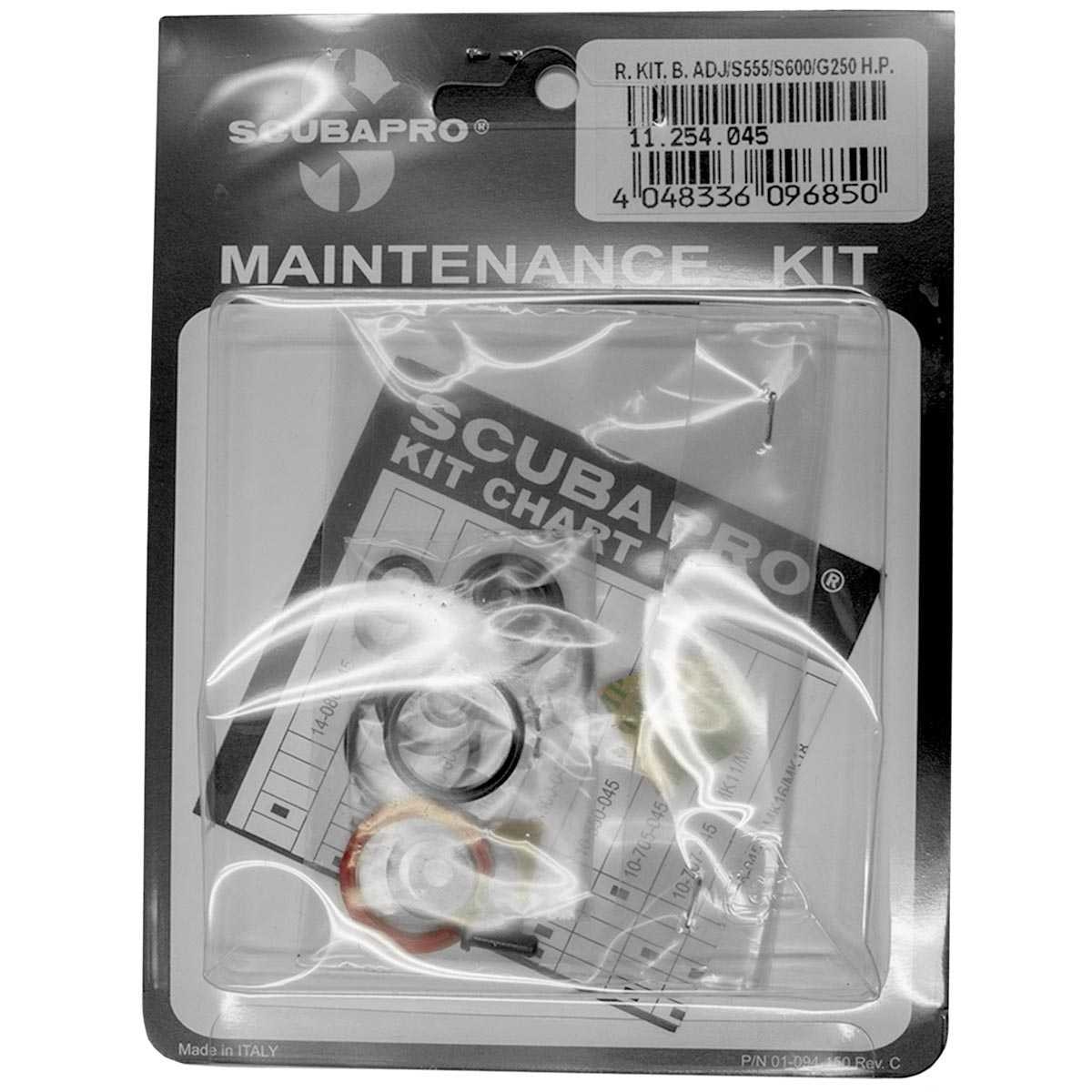 Kit de reparatii Scubapro - S600 / G250