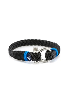CONSTANTIN NAUTICS, Bratara unisex realizata manual din piele cu aspect impletit CONSTANTIN NAUTICS, Bratara unisex realizata manual din piele cu aspect impletit