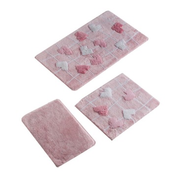 Set 3 Covorase de baie, Alice Roz, Chilai Home Set 3 Covorase de baie, Alice Roz, Chilai Home