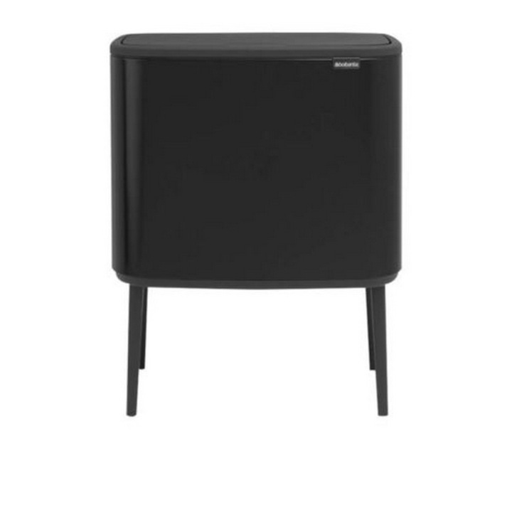 Cos de gunoi cu soft touch, negru, inox mat, 36 l, Bo Touch, Brabantia - 8710755315824