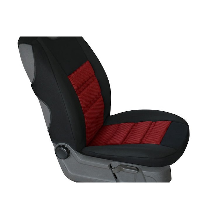 Калъфи за автомобилни седалки, За предна седалка, Ватирани, Червен цвят