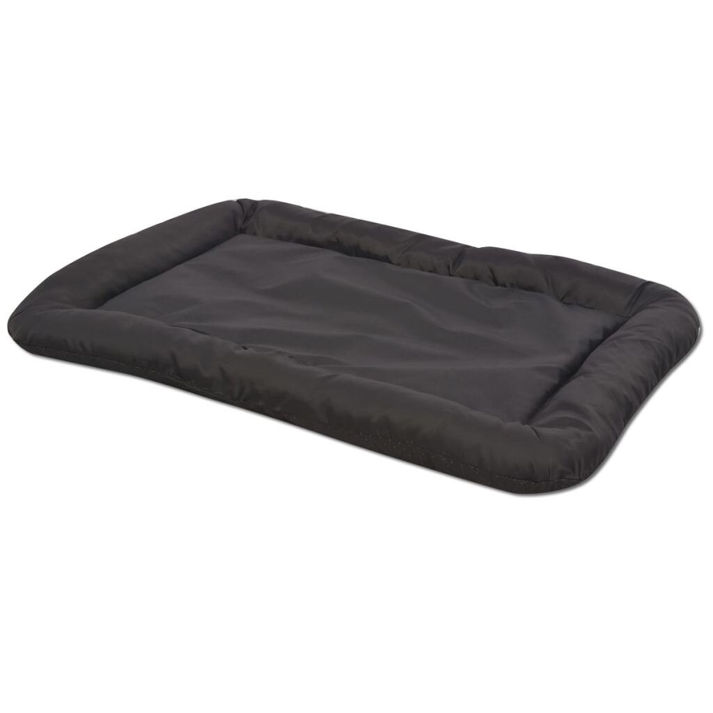 Saltea pentru caini, vidaXL, Tesatura, M, Negru, 55 x 35 cm