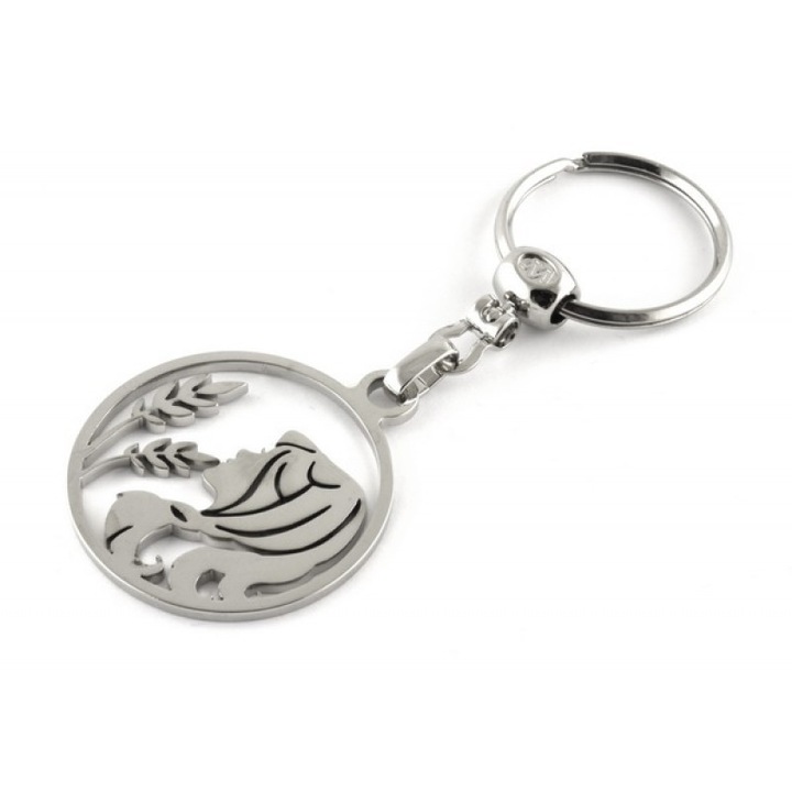 Breloc Premium metal inoxidabil horoscop Fecioara