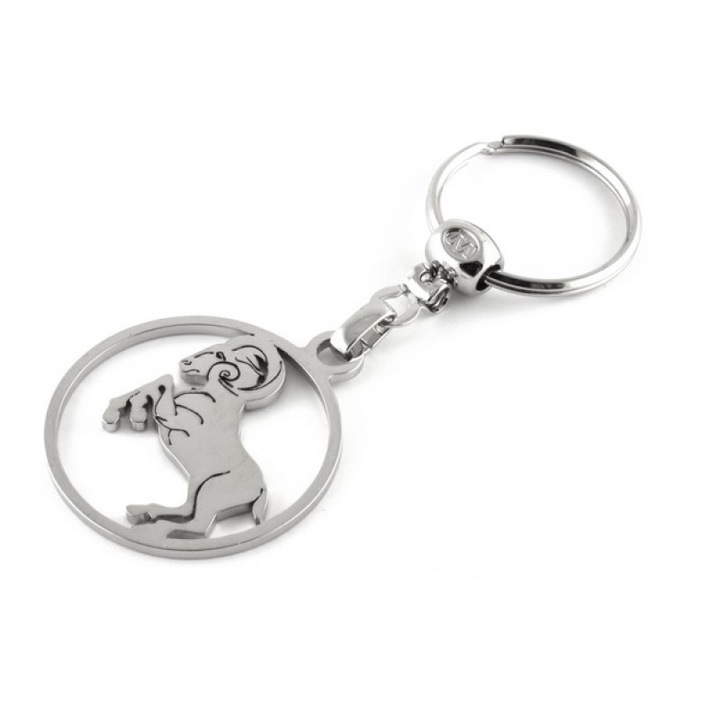 Breloc Premium metal inoxidabil horoscop Berbec