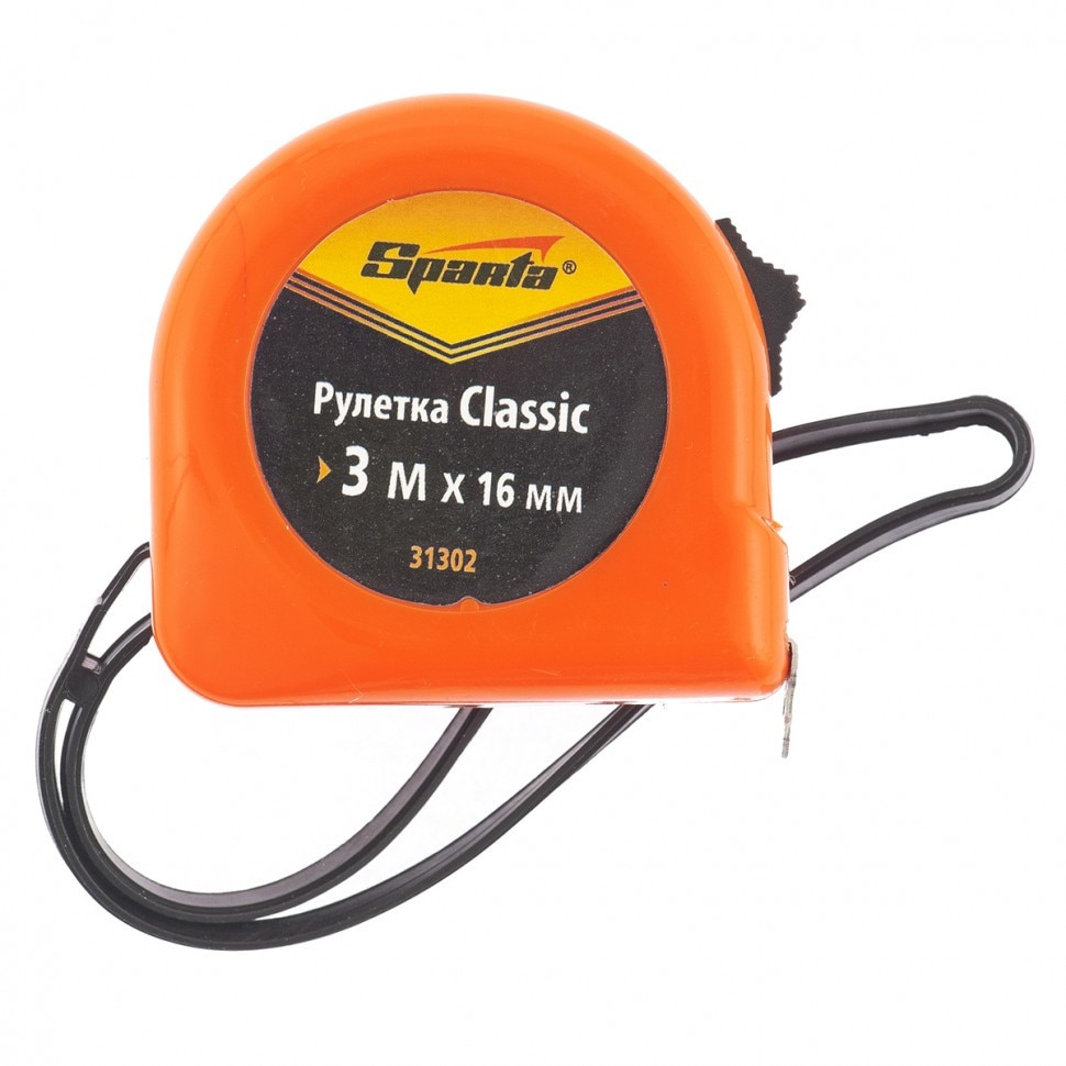 Ruleta Classic, 3 m x 16 mm, corp din plastic, pt. uz casnic, SPARTA