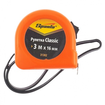 Ruleta Classic, 3 m x 16 mm, corp din plastic, pt. uz casnic, SPARTA Ruleta Classic, 3 m x 16 mm, corp din plastic, pt. uz casnic, SPARTA