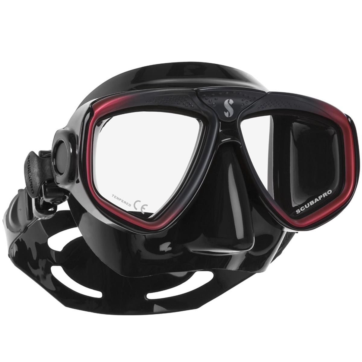 Masca Scubapro - ZOOM EVO Black, Rosu