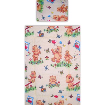 Lenjerie Hubners Patut Ursuletul Jucaus 4 Piese Crem Lenjerie Hubners Patut Ursuletul Jucaus 4 Piese Crem