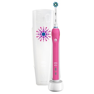 Periuta De Dinti Electrica Oral B Pro 2500 Cross Action Travel Case Reincarcabila Curatare 3d 2 Programe 1 Capat Suport De Calatorie Inclus Roz Emag Ro