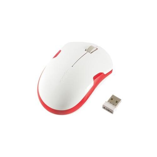 Mouse optic wireless Logilink, 2.4 Ghz, 1200 dpi, alb cu rosu