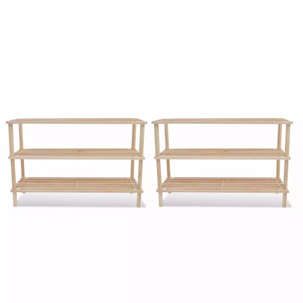 Set suport pentru pantofi, vidaXL , Maro