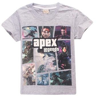 Tricou copii Apex Legends, T-Shirt Colaj Foto, -, Gri Tricou copii Apex Legends, T-Shirt Colaj Foto, -, Gri