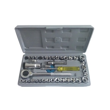 Trusa 40 piese: gama larga de chei tubulare in sistem metric si SAE Trusa 40 piese: gama larga de chei tubulare in sistem metric si SAE