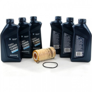 Pachet Revizie 6 Buc Ulei motor Bmw Twin Power Turbo 5W-30 1L + Filtru Ulei Bmw 11422247018 Pachet Revizie 6 Buc Ulei motor Bmw Twin Power Turbo 5W-30 1L + Filtru Ulei Bmw 11422247018