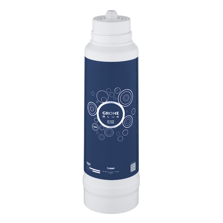 Filtru Grohe Blue M, capacitate 1500 l, filtrare in 5 etape, compatibil Blue Professional si Pure