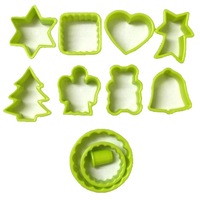 Forme taiat biscuiti Biodora, bioplastic, set 11 buc