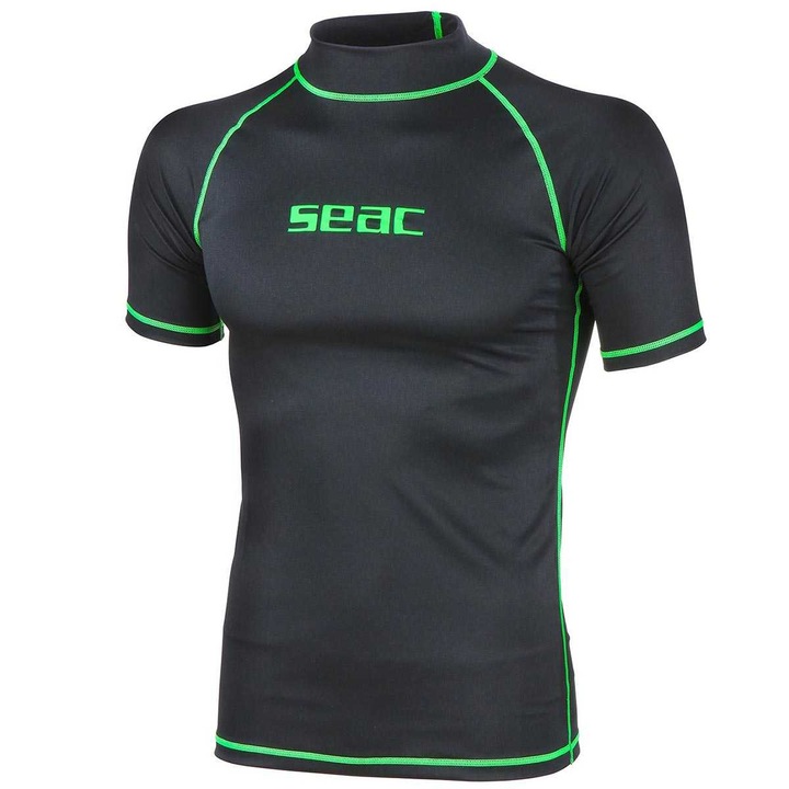 Тениска с къс ръкав Seac T-SUN, Мъжка, Черен, 2XL