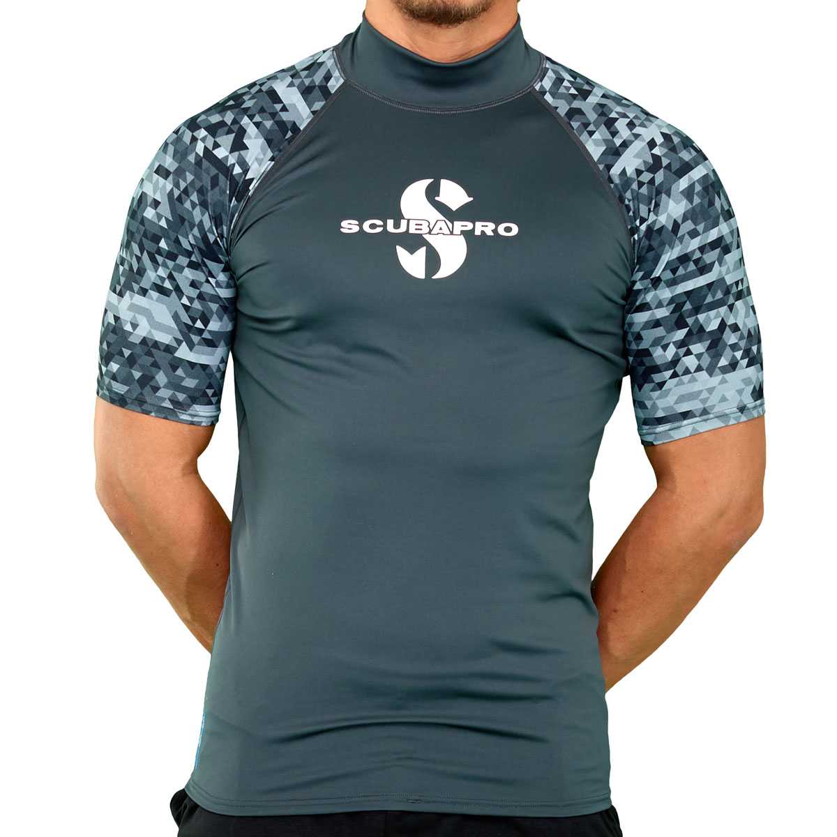 Tricou scurt Scubapro - R-GUARD GRAPHITE, Man, 2XL