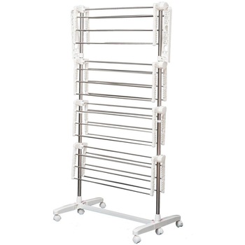 Uscator rufe HOMCOM Argintiu 80-142x55x152 cm Uscator rufe HOMCOM Argintiu 80-142x55x152 cm