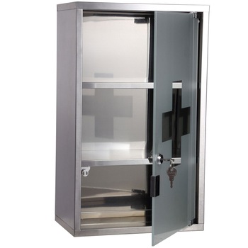 Dulap depozitare medicamente, Outsunny, Gri, 50x30x18 cm Dulap depozitare medicamente, Outsunny, Gri, 50x30x18 cm