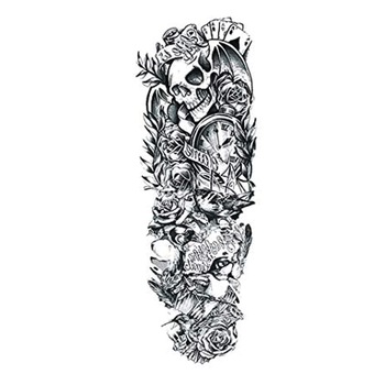 Tatuaj temporar pentru brate sau picioare monocrom, big zise 48 x 17 cm, #Q/037 - Tattoo Temporary Phuture® Tatuaj temporar pentru brate sau picioare monocrom, big zise 48 x 17 cm, #Q/037 - Tattoo Temporary Phuture®