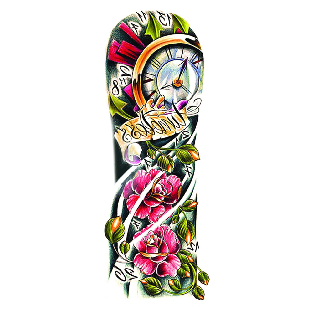 Tatuaj temporar pentru brate sau picioare multicolor, big zise 48 x 17 cm, #Q/028 - Tattoo Temporary Phuture®